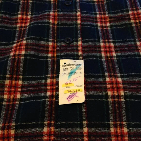 NWT Vintage 80's? Pendleton Wool Tartan Plaid Button Down Shirt M USA - Picture 6 of 7